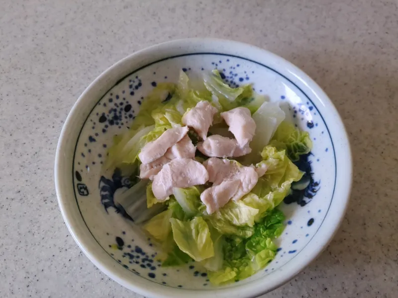 鶏肉と白菜のレンジ蒸し